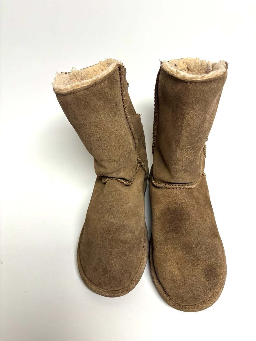 Bearpaw Mid-Calf Suede Boots Size 9 Hickory Brown